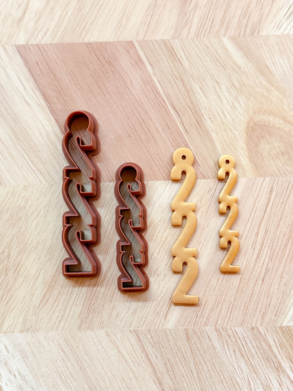 222 ANGEL NUMBERS EARRING & KEYCHAIN | SPIRITUAL MEANING | POLYMER CLAY CUTTERS